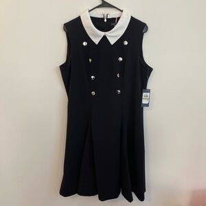 Tommy Hilfiger 14 Sailor Nautical Dress NWT Navy Collared Preppy Cosplay